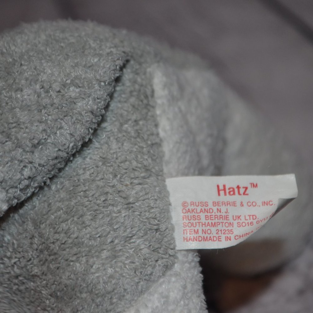 Russ Berrie Vintage Plush Hatz Husky Puppy Dog Luv Pets #21235 Rare - Picture 3 of 3